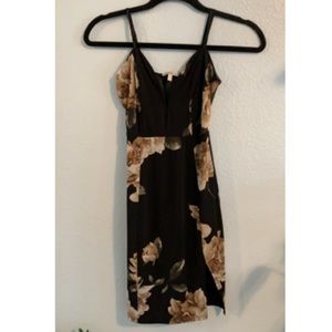 flower print cocktail dress